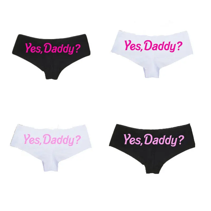 Трусы женские Goocheer с надписью YES DADDY | Женская одежда