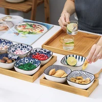 japanese style seasoning vinegar dish blue and white color household mustard seasoning plate kitchen tableware dinner supply