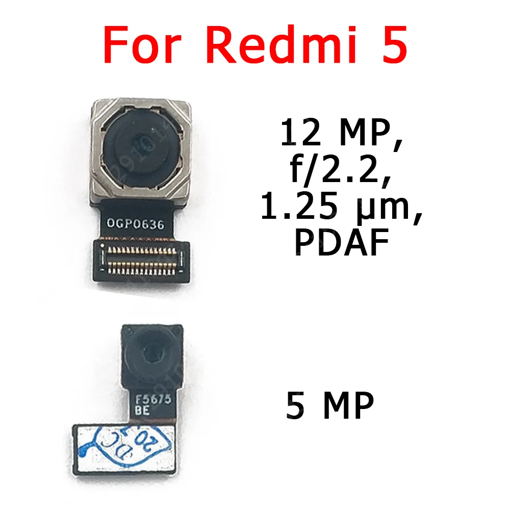 Оригинальная фронтальная задняя камера для Xiaomi Redmi 5 Основной фронтальный модуль