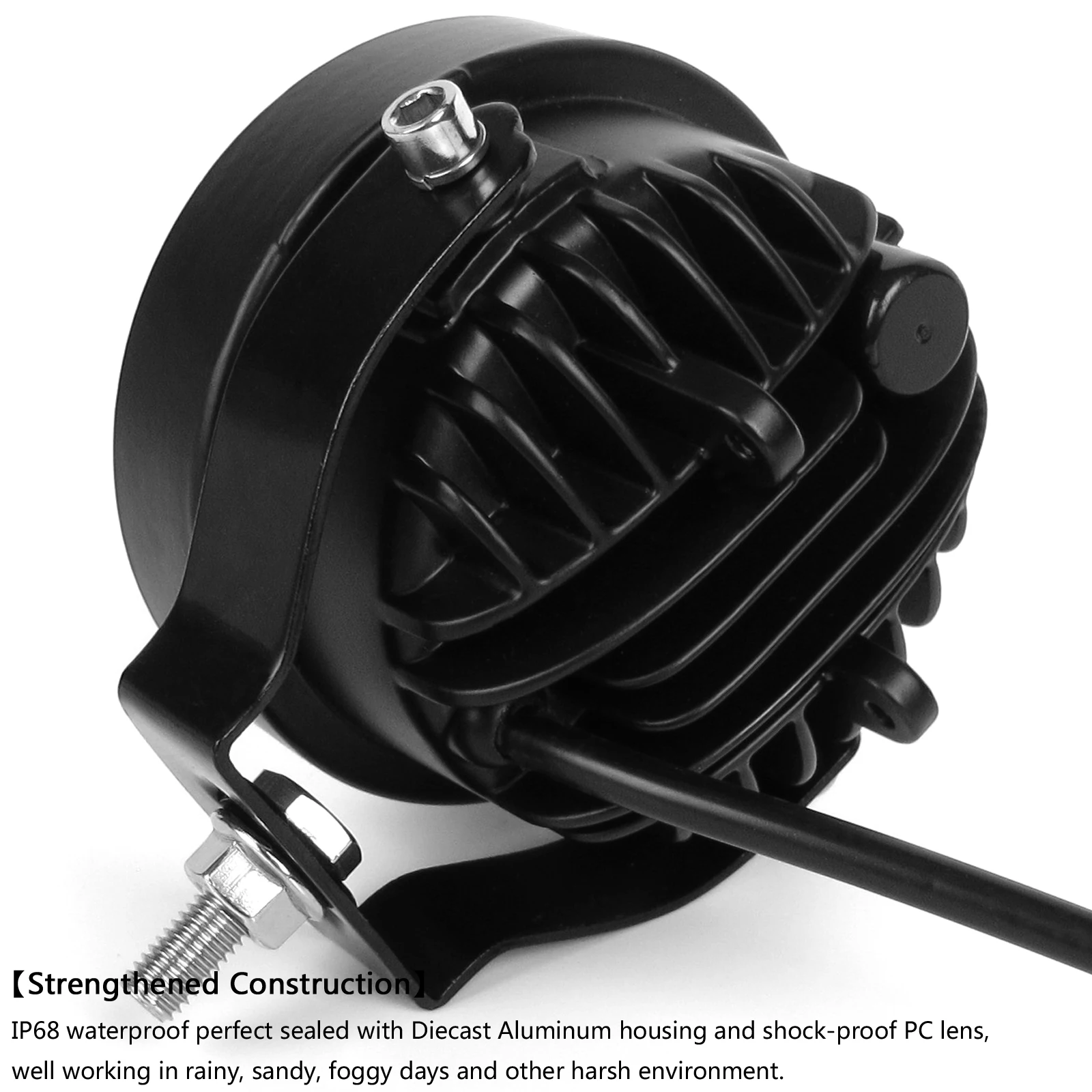 4-дюймовые фары противотуманные круглые светодиодные фонари для внедорожников