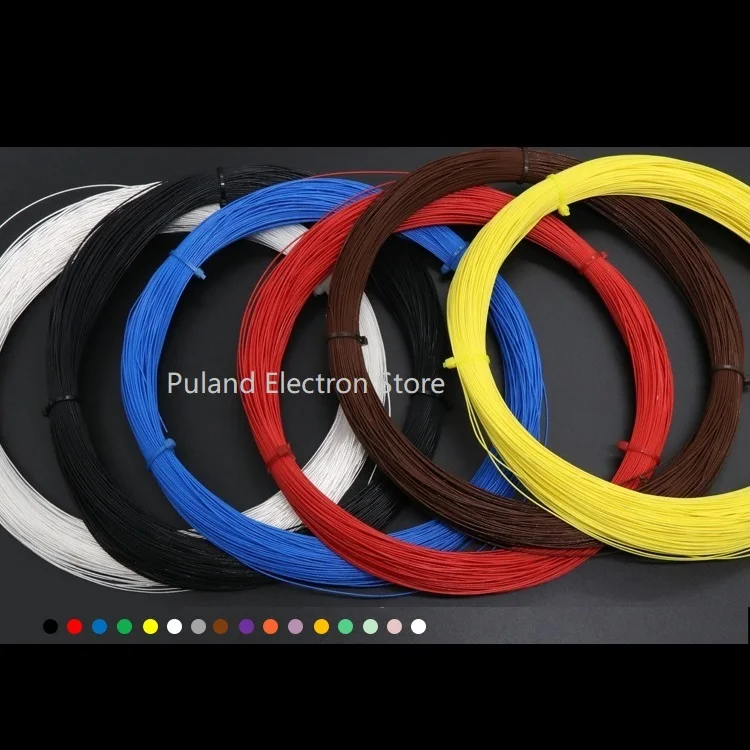 PTFE посеребренный провод OD 0,68 0,8 0,88 1 1,1 1,2 мм изолированный высокотемпературный электронный кабель DIY для наушников Singal медная линия