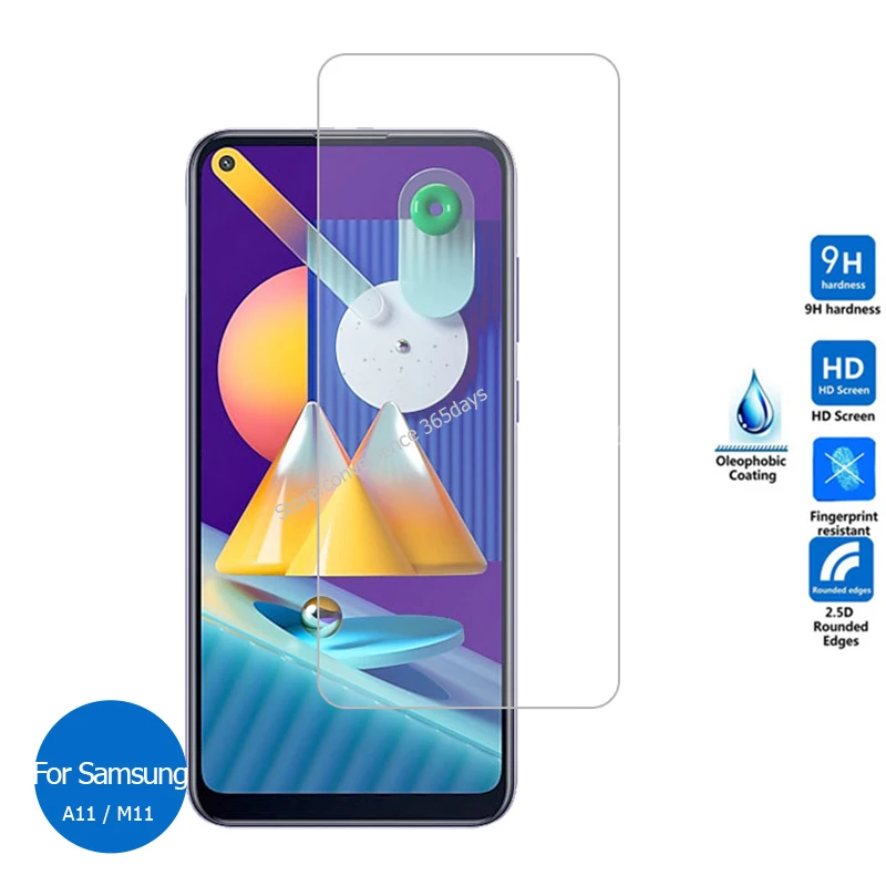

2PCS Tempered Glass For Samsung Galaxy A11 M11 Screen Protector On A 11 M 115F M115F SM A115F SM-A115F/DS