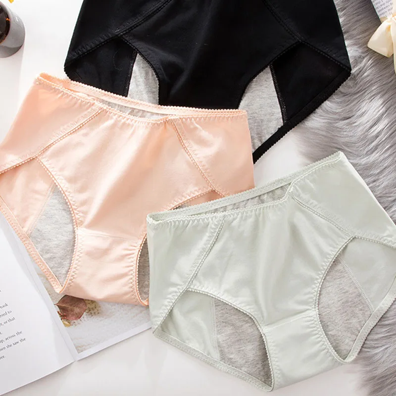 Roseheart Женская мода розового и зеленого цветов сексуальные хлопковые трусы с