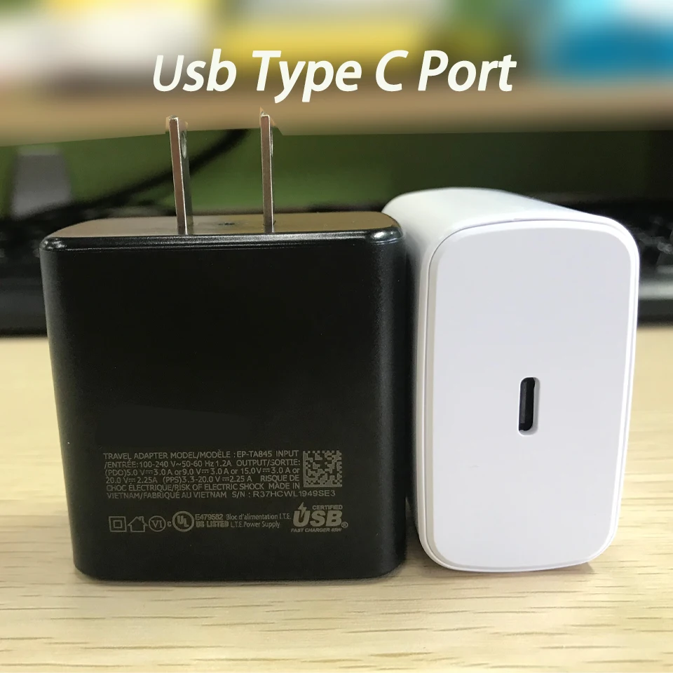 Original for SAMSUNG S21 Ultra Charger 45W Type C Super Fast PD Quick Charging Galaxy S20 Plus Tab S7 S7+ Tablet | Мобильные