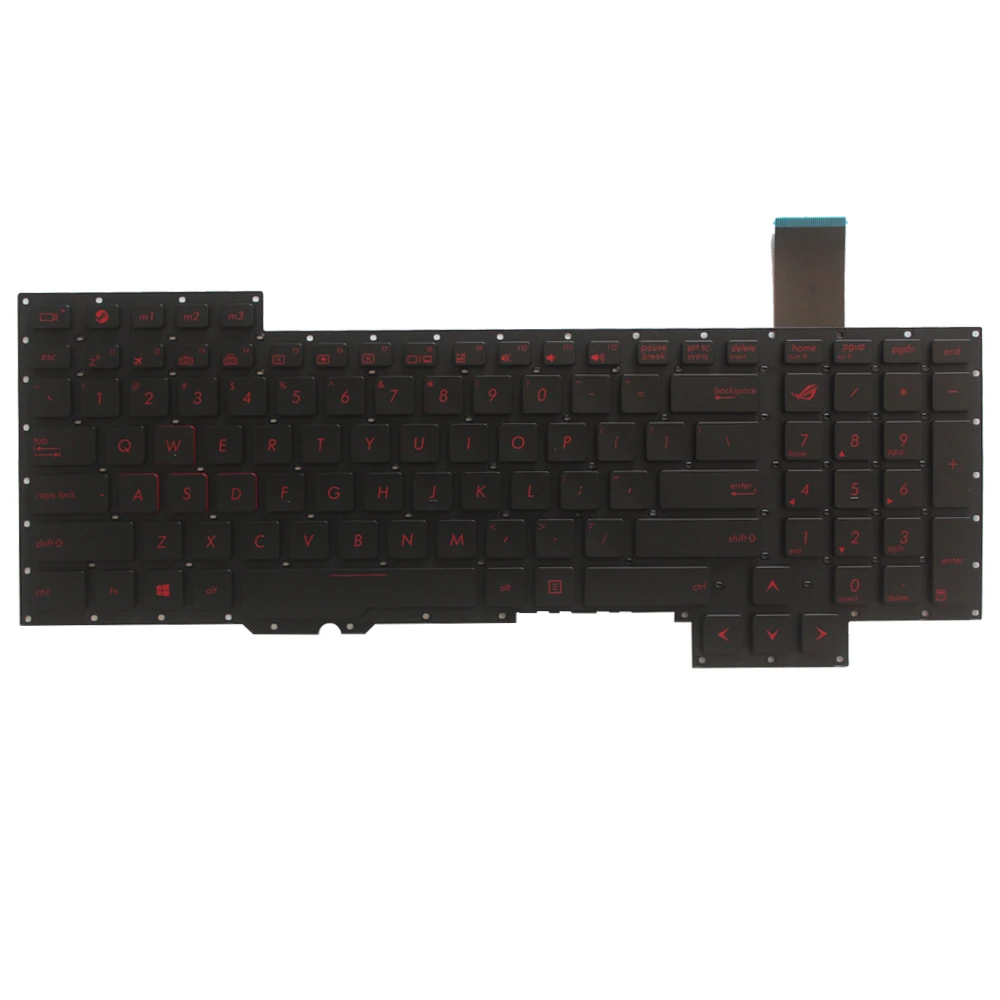 Английская клавиатура для ноутбука Asus G751 G751JM G751JT G751JY 0KNB0 E601RU00 ASM14C33SUJ442|keyboard for