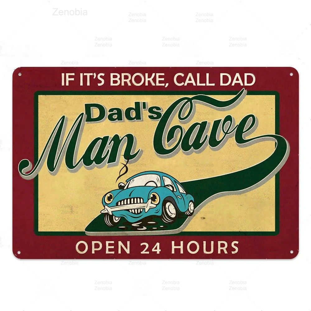 Винтаж в ковбойском стиле клуб металлическая жестяная вывеска человек пещера