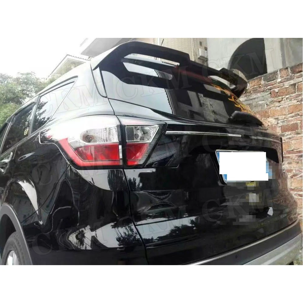 ABS праймер белый черный задний спойлер на крышу крылья окна для Ford Escape Kuga 2013 2017 ST