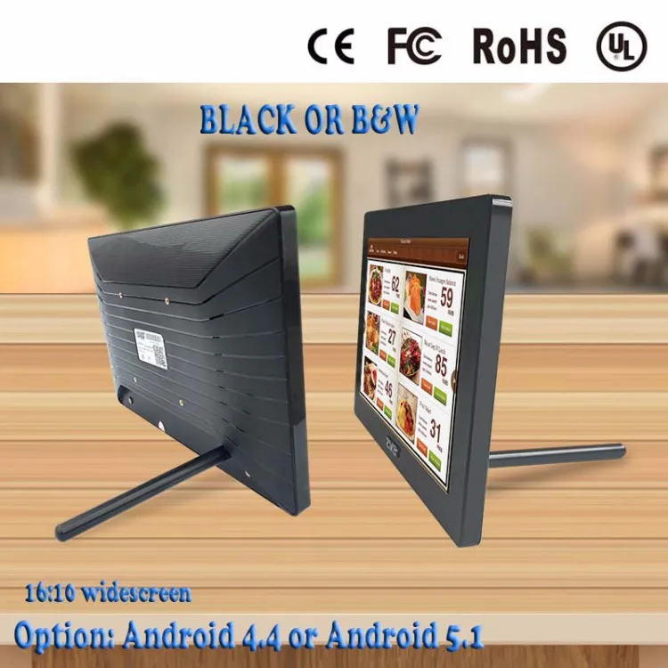 touch screen capacitive tablet pc android 10.1 inch wall mount ABS all in one computer without battery