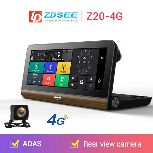3G support LDZDSEE 7,8" ips 4G ADAS Автомобильный видеорегистратор dashcam Full HD 1080P камера видео регистратор Android gps карта 1G+ 16GB - Название цвета: 3G support