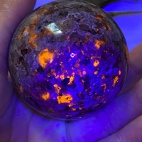 rare natural uv active crystal energy ball reiki repair