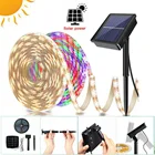 Гибкая светодиодная ленсветильник на солнечной батарее для освещения газона, улицы, поверхностного монтажа, 2835