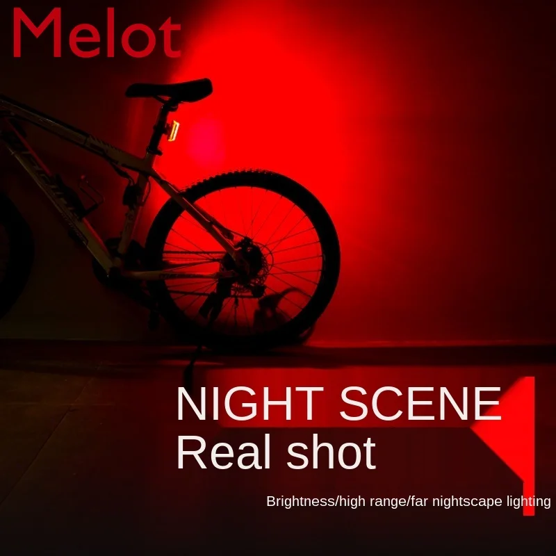 

Bicycle Taillight Five Lights USB Charging Mountain Bike Taillight 5led Safety Warning Cycling Light with Reflector