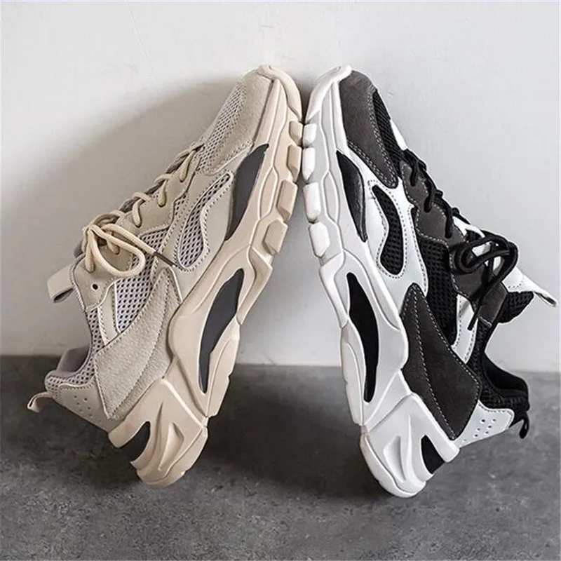 

Мужские кроссовки, сетчатая спортивная обувь, дышащие и износостойкие удобные беговые кроссовки, уличная Мужская спортивная обувь, европей...