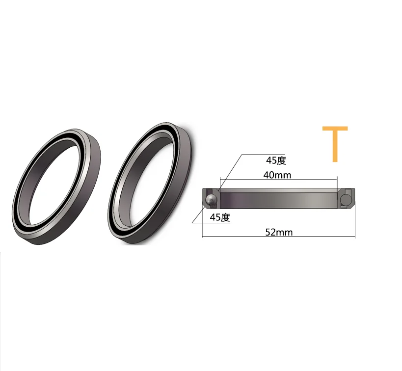 Neco подшипник гарнитура 1 1,5 дюймов E2 38-41 48,9 51 51,8 52 8 6,5 7 мм 36 45 градусов для шоссейного велосипеда