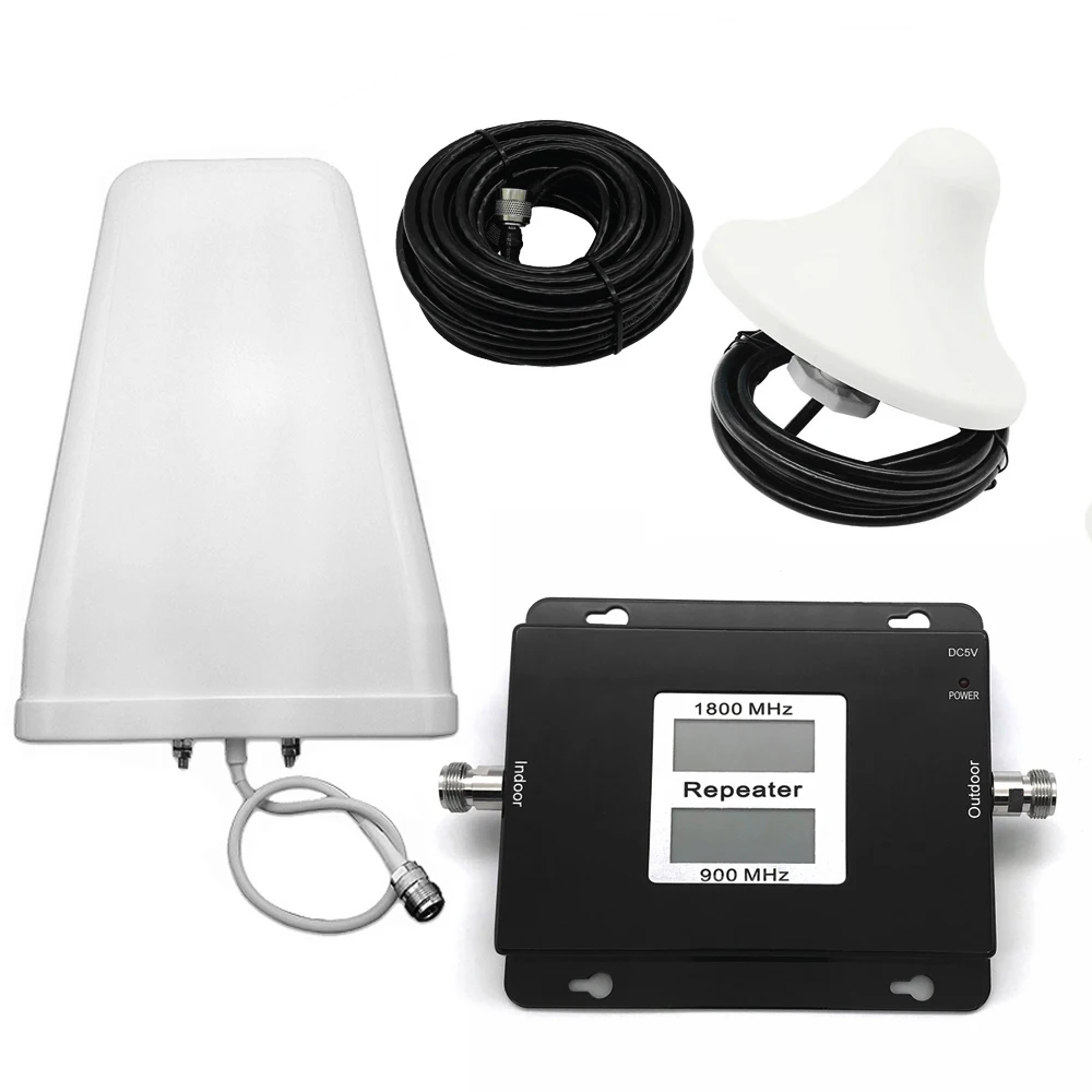 GSM/DCS 900/1800MHz 2G/4G Dual Band ЖК дисплей Дисплей мобильный телефон сигнал усилитель