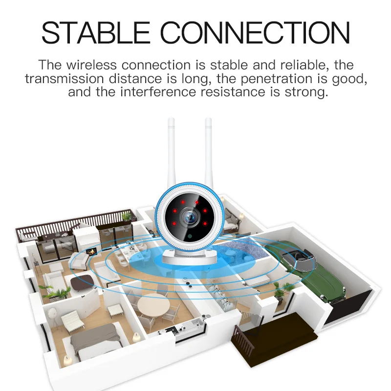 FREDI 960P 1080P Outdoor WiFi Wireless Security Bullet Surveillance Camera Waterproof Night Vision CCTV motion detect IP | Безопасность