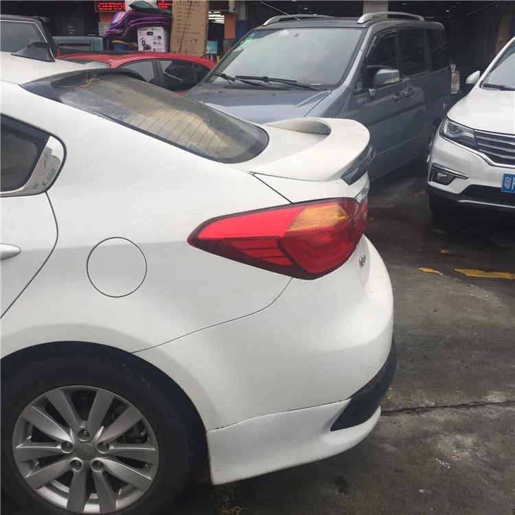 Для kia K3 Forte спойлер на крыше ABS Материал багажник автомобиля Стекло Топ крыло