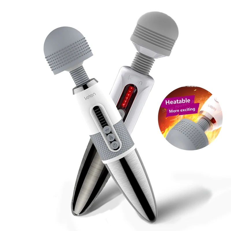 Leten вибрирующий Волшебный жезл силиконовый большой фаллоимитатор AV вибратор