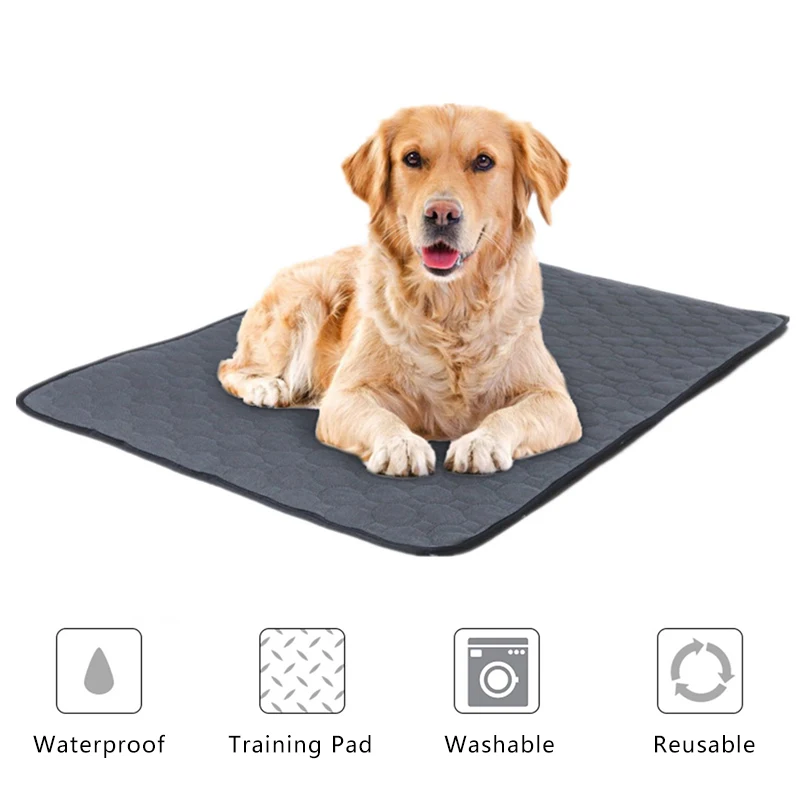 

Absorbent Pet Dog Diaper Mat Waterproof Environment Washable Pee Pad Reusable Puppy Diapers Urine Pads Dogs Training Supplies