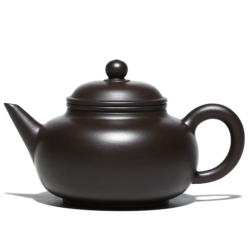 

Yixing recommended pure manual undressed ore black mud level recommended teapot tea pot Shao Meihua teapots