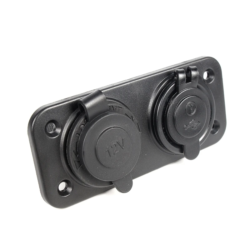 Красный синий светодиодный цифровой дисплей вольтметр 12 в 24 двойной USB разъем для