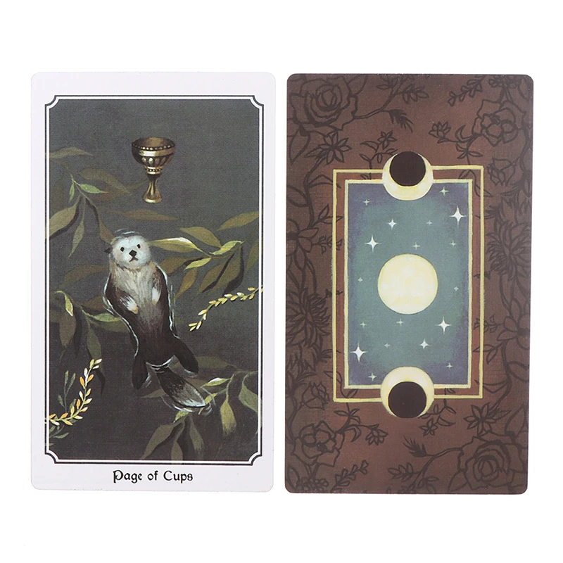 

Anima Mundi Tarot Deck 78 Card Deck with Guide Book Nature Deck Occult Divination Cards Major and Minor Arcana Game Gilt Origin