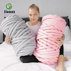 Jiwuo 500 грулон, супер толстая пряжа 2,5-5,0 см, мягкая пряжа из мериносовой шерсти