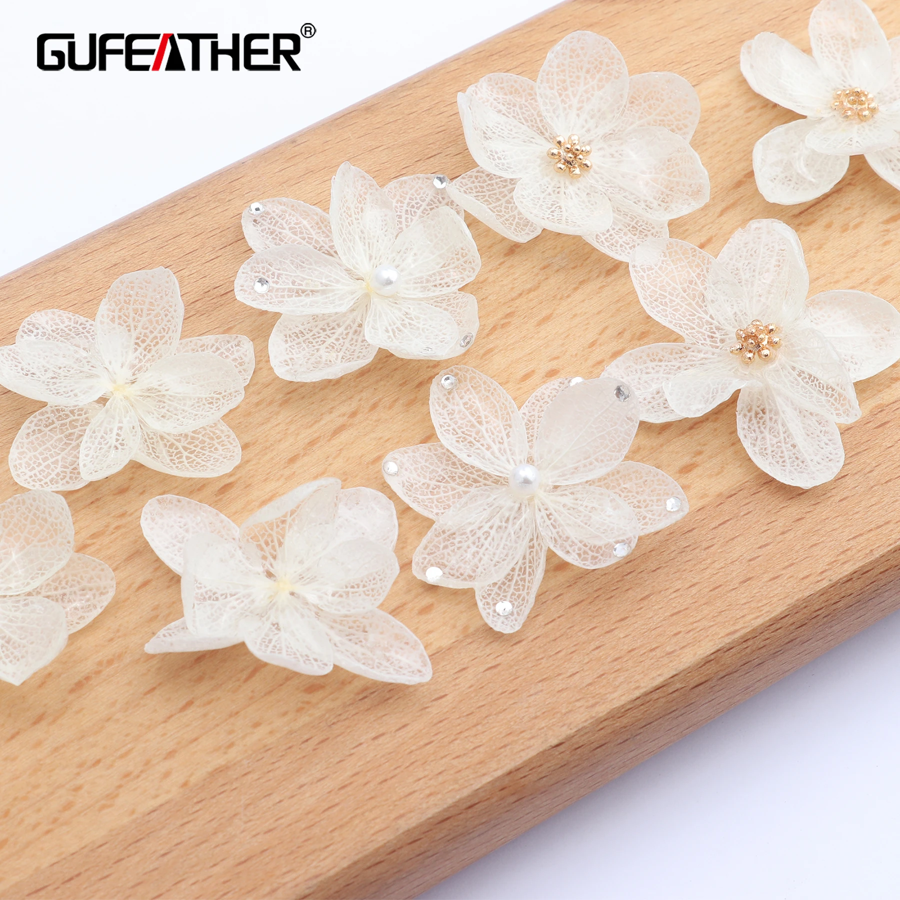 GUFEATHER M443, ювелирные аксессуары, ювелирные изделия, сушеные цветы кулон, ручная работа, подвески, изготовление ювелирных изделий, diy серьги, 4 шт./партия