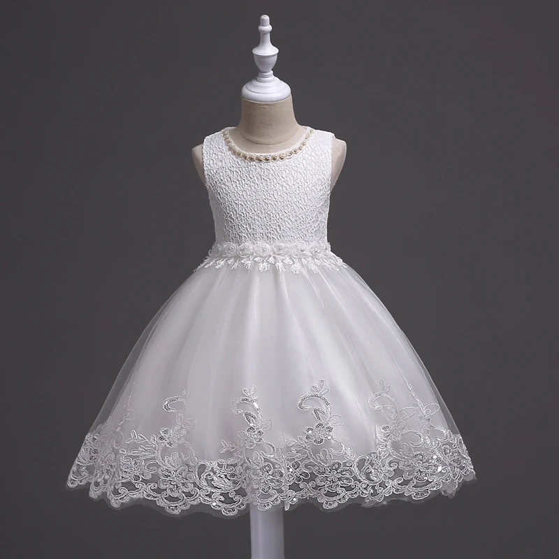 It 'S YiiYaชุดเดรสดอกไม้สำหรับสาวงานแต่งงานO-Neck Tank Communion Gowns Elegantเด็กสาวชุด 981