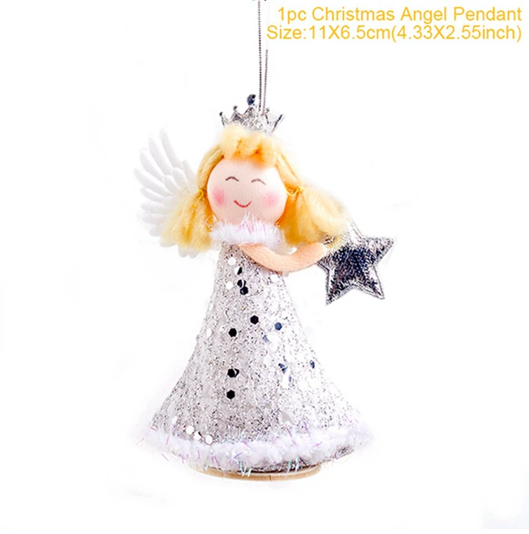 doll 16 Год Рождество Ангел Кукла Плюшевые Рождественские елки украшения Счастливого Рождества украшения для дома Рождество Navidad подарки - Цвет: doll 16