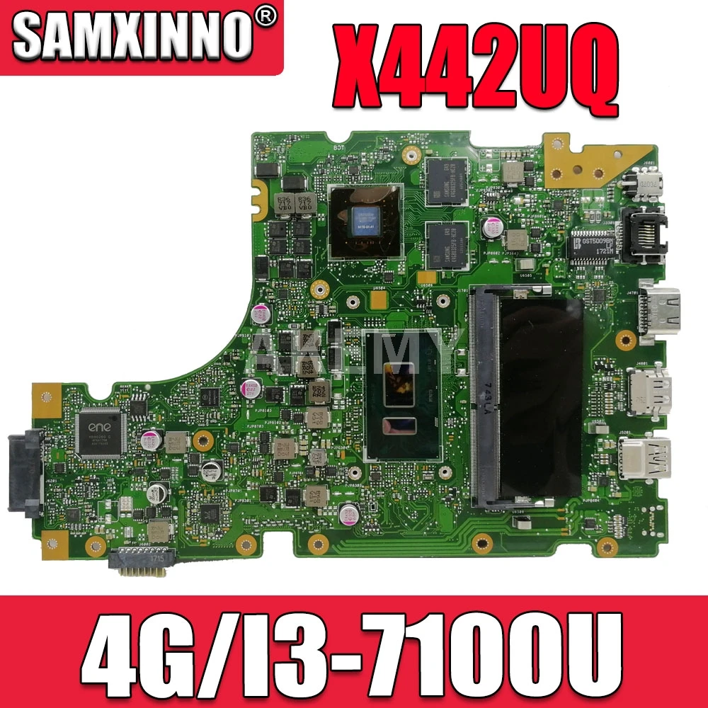 

Материнская плата для ноутбука X442UQ для ASUS VivoBook 14 X442UQR R419U X442UN X442UR X442UNR оригинальная материнская плата GT940MX 4GB-RAM I3-7100U
