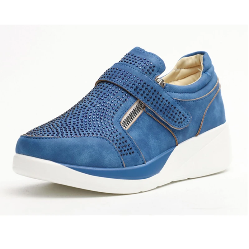 BomKinta High Heel Lady Casual Wedge Women Sneakers Leisure Platform Shoes Breathable Height Increasing Flats | Обувь