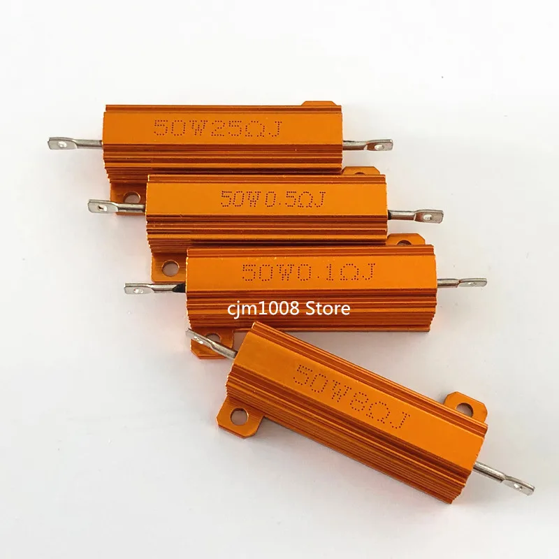 1 шт. Алюминиевый металлический корпус чехол с проволочным резистором RX24 50 Вт 10R 11R