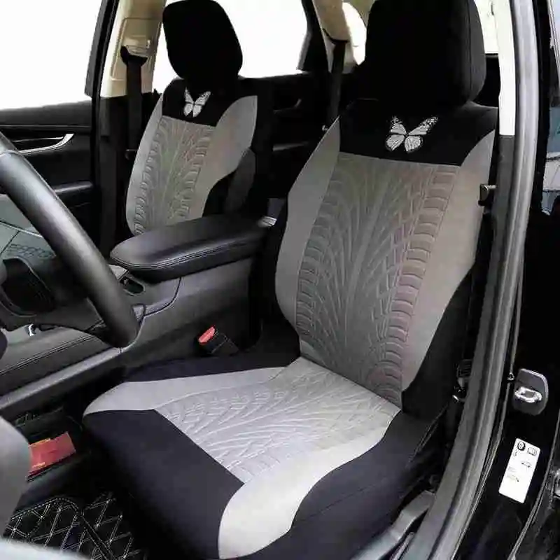 

1PC Car Universal Seat Covers Set Butterfly Pattern Decor Fit Most Cars Styling Protector Coves Auto Decoration Accessories