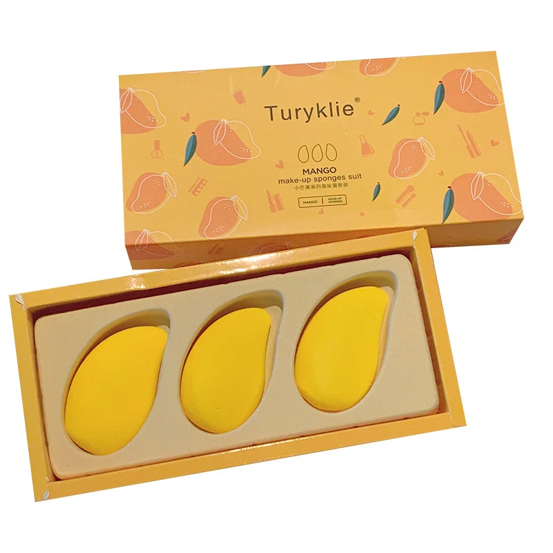 3 шт./компл. губка для основы макияжа косметическая растушевки красивых яиц