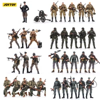 joytoy genuine 5 pcsset 118 action figure wwii war series american german soviet soldier collectible toy military model gift