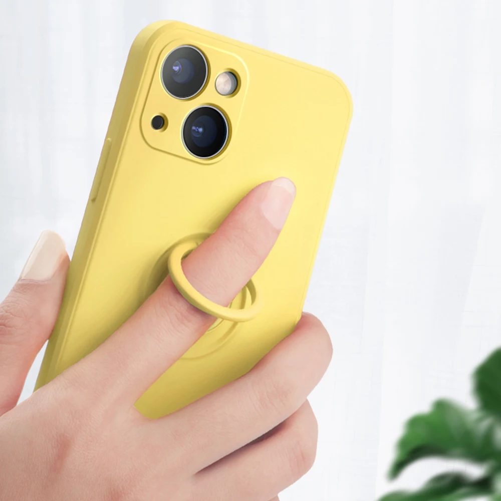 Original Liquid Silicone Magnetic Case For iPhone 13 Mini 12 11 Pro Max XS XR i SE 2020 8 7 6S Plus Apple Cover Ring Soft Capa