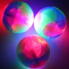 Интерактивные резиновые шарики, светящиеся, игрушки шарики для собак, мягкие игрушки для собак, кошек, питомцев, жевательные, Эластичные Игрушки для щенков