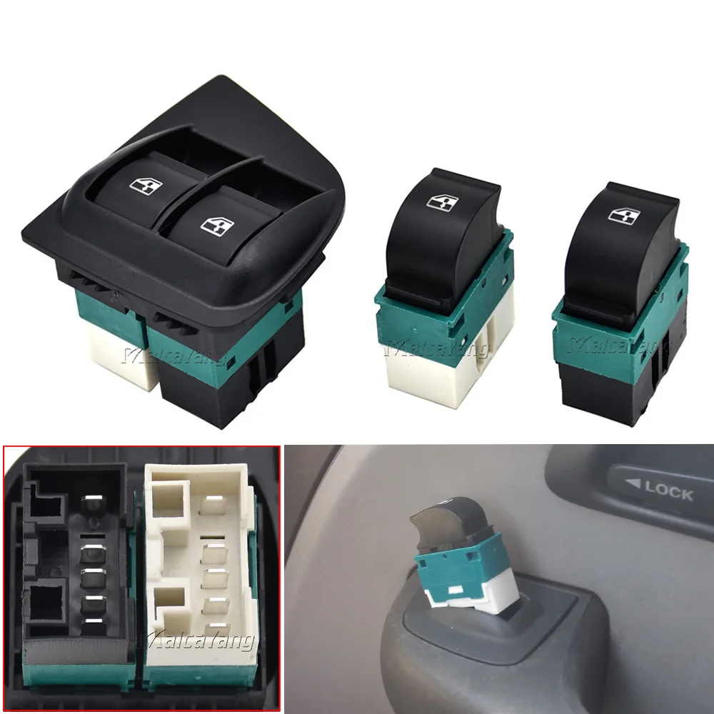 

Новая кнопка оконного переключателя 735417033A 735417033B для Fiat Doblo II 2005 года с рамкой 735417033