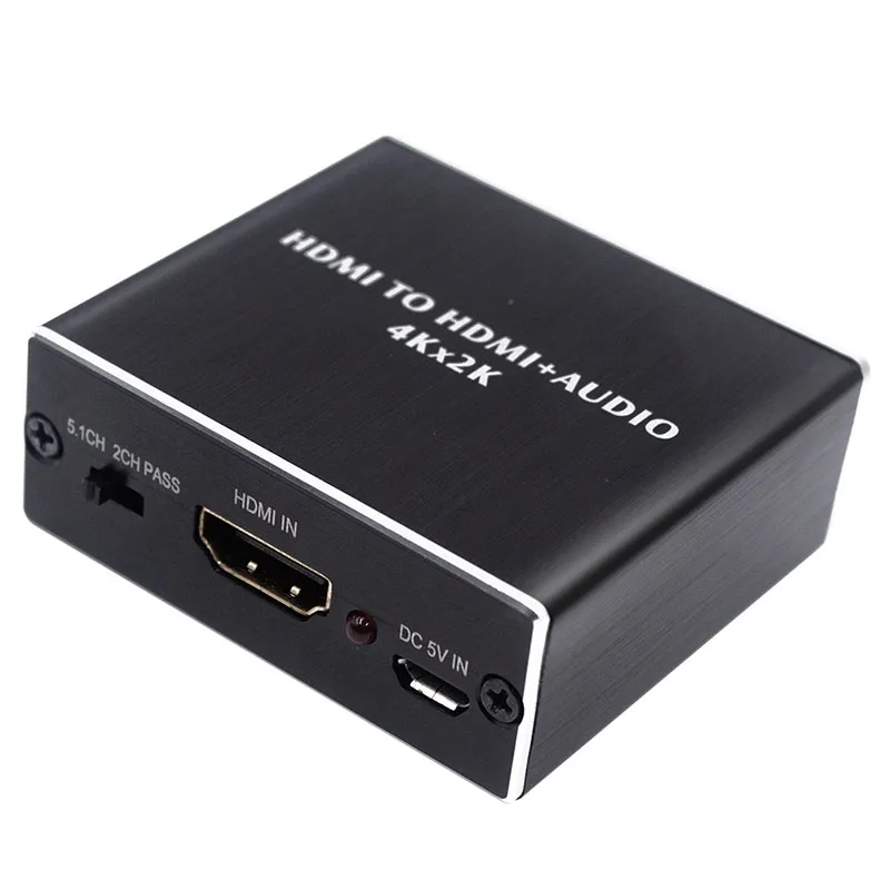 

HDMI-compatible Audio Extractor Stereo Extractor Converter Optical TOSLINK SPDIF + 3.5mm Audio Splitter Adapter