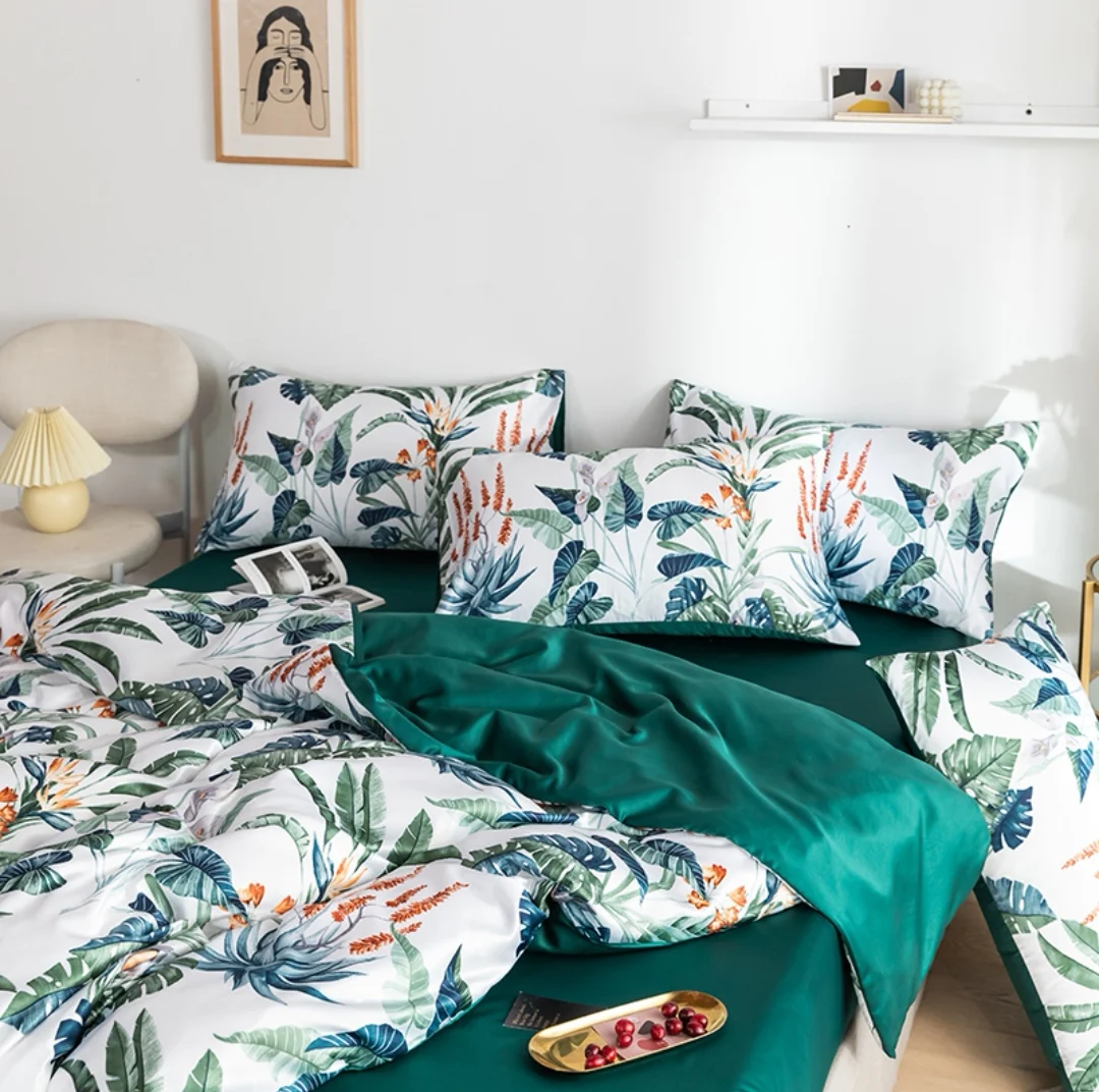 

enuullao Flowers Duvet Cover Set 3D Printed Duvet Cover Set With Pillowcases Bedding Set