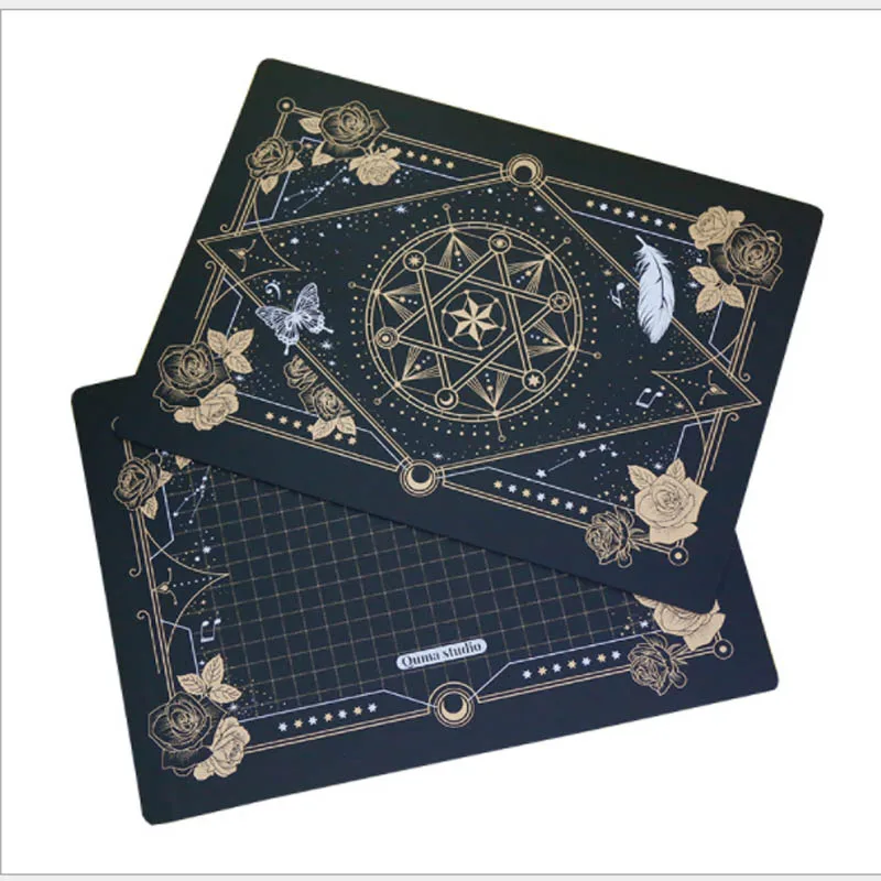 

Magic array cutting mad rubber stamp hand account paper carving A4 high-value black gold paper art carving collage writing pad