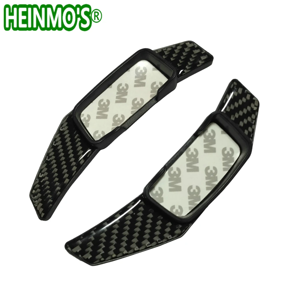 Черное углеродное волокно рычаг переключения руля удлинитель передач авто