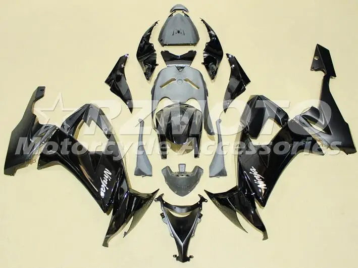 

Стильный новый комплект обтекателей для мотоцикла ABS для kawasaki Ninja ZX-10R ZX10R 2008 2009 2010 08 09 10, черный комплект обтекателей для кузова, Лидер продаж