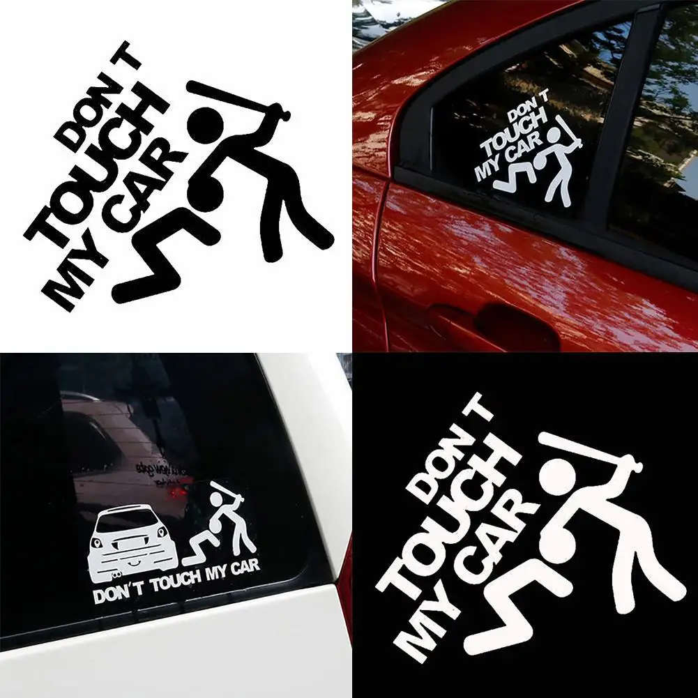 

Creative Funny Dont Touch My Car Vehicle Reflective Decals Sticker Decoration car accessories наклейки на авто