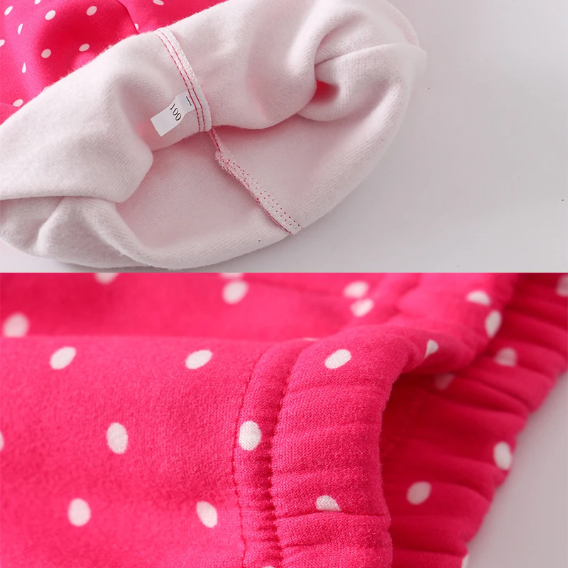 Mallas de V-TREE para ni&ntilde;a, pantalones de terciopelo c&aacute;lido, estampado de puntos, ropa para ni&ntilde;o de 3 a 8 a&ntilde;os, Oto&ntilde;o e Invierno-3