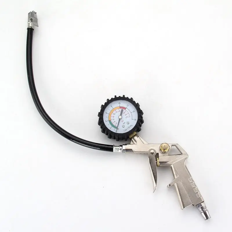 Профессиональный насос для накачки шин с манометром пневматический Давление