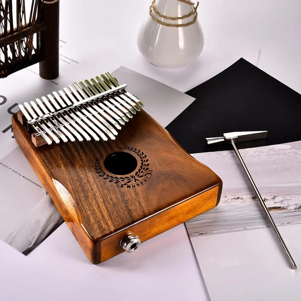 

Yfashion 17 клавиш для пианино EQ kalimba Mbria из дерева акации