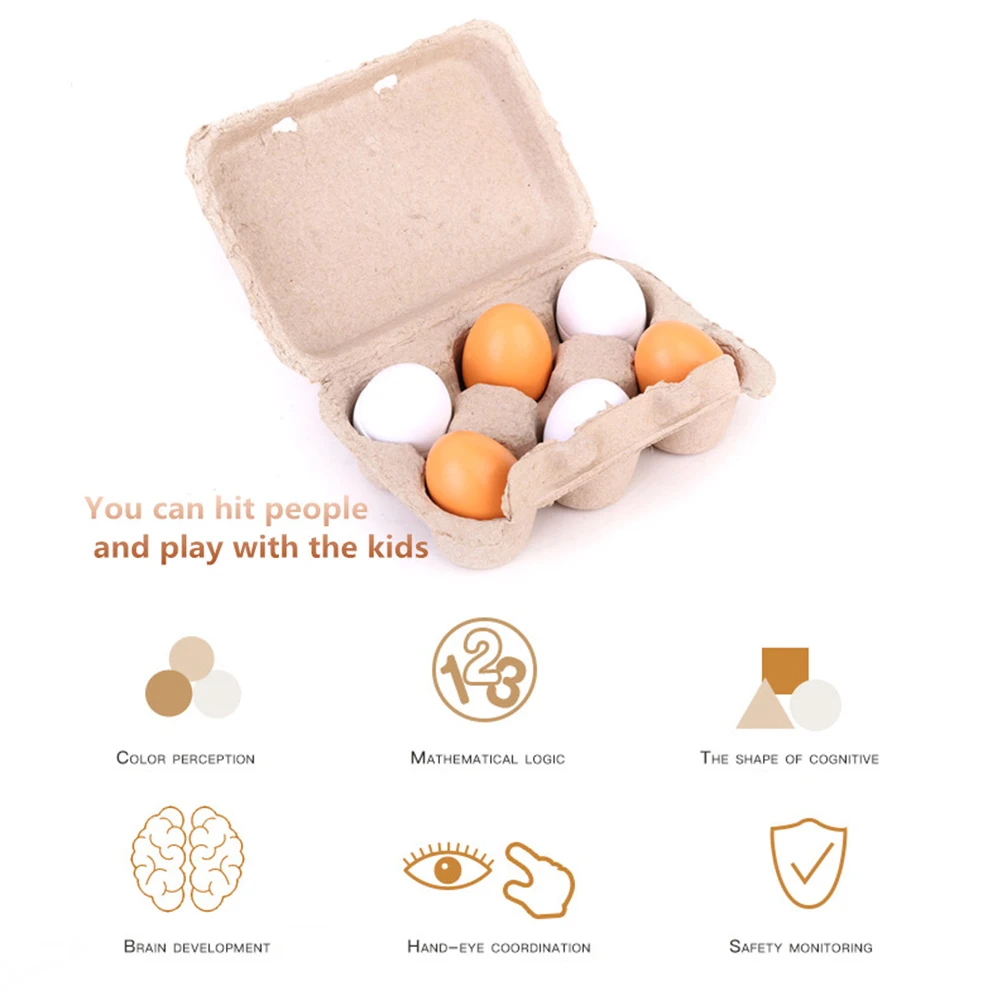 6 шт./упаковка Детские ролевые игры дошкольно образовательная игрушка деревянный