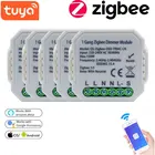 5 шт. Tuya Smart Zigbee диммер модуль 12 Gang 220V с нейтральным 2 Way Беспроводной Управление работает с Alexa Google